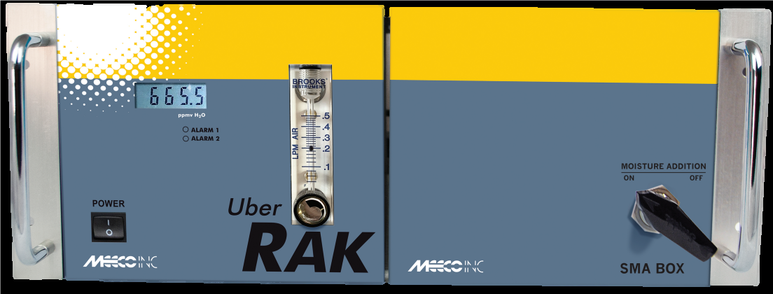 Analisador de humidade absoluta compacto Uber RAK da série Uber M-I, para montagem em rack