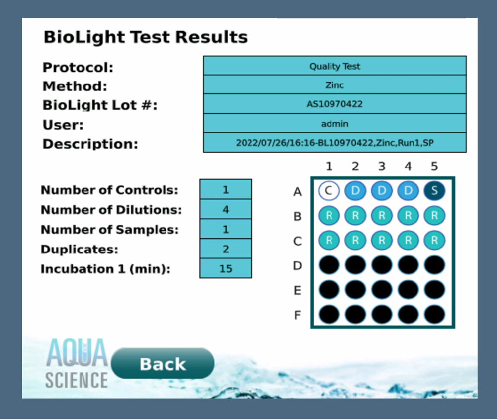 Analisador de toxicidade de bioluminescência modelo BioLight Toxy